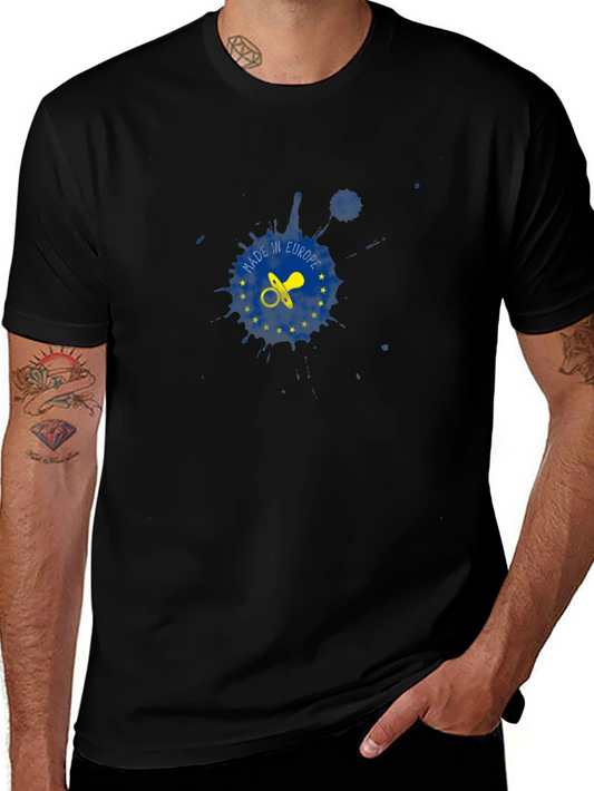 Made in Europe Pacifier T-Shirt - Black Cotton Tee