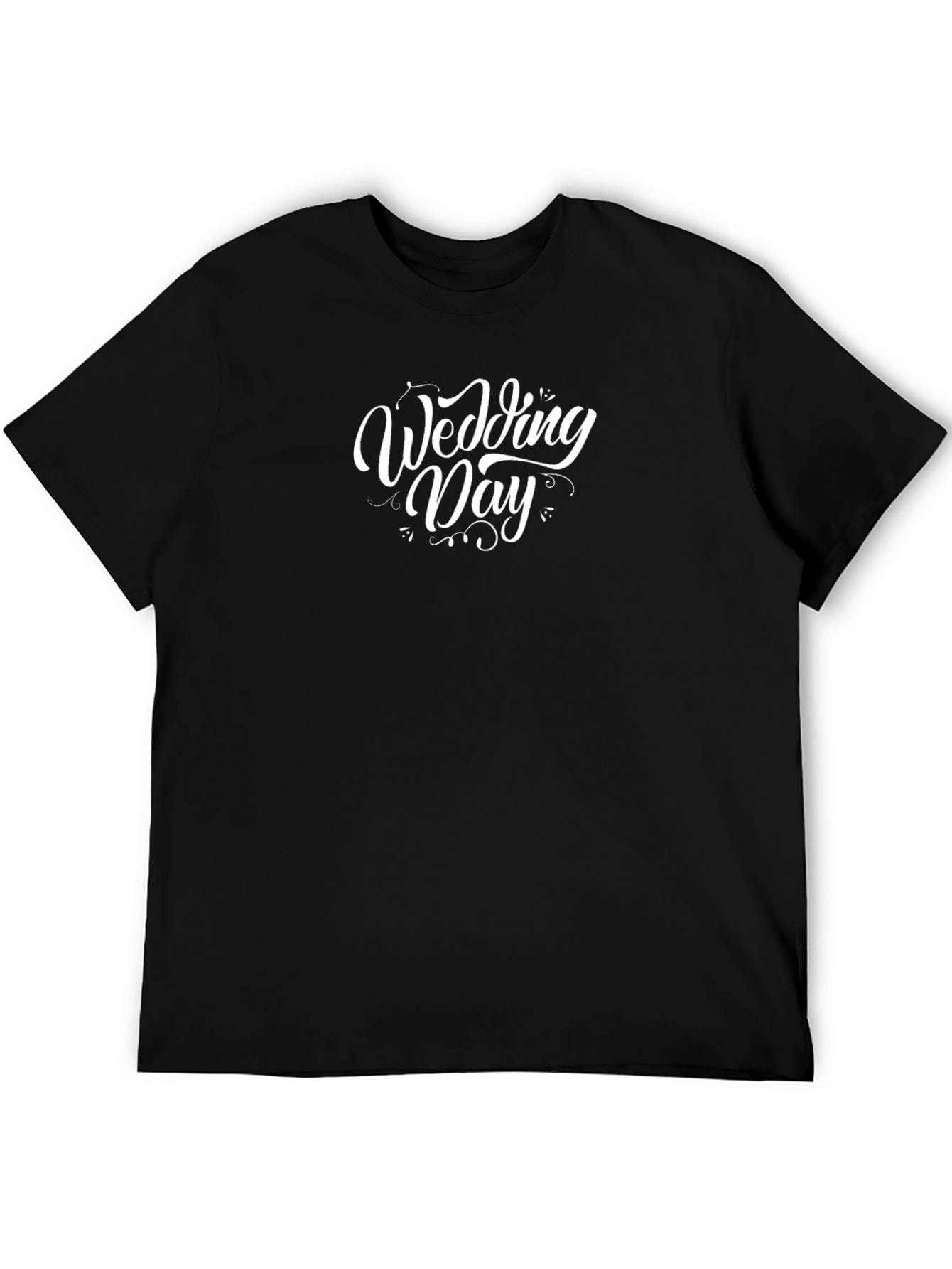 Wedding Day Graphic Tee - Black Cotton T-Shirt
