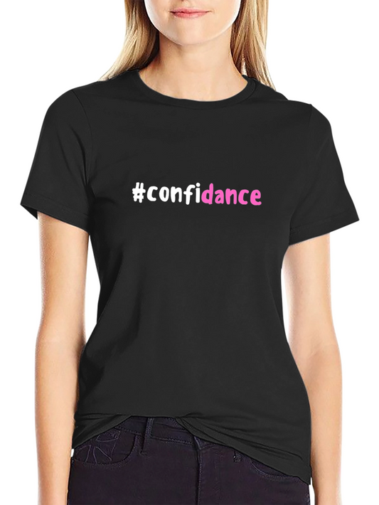 #confidance Black Graphic T-Shirt
