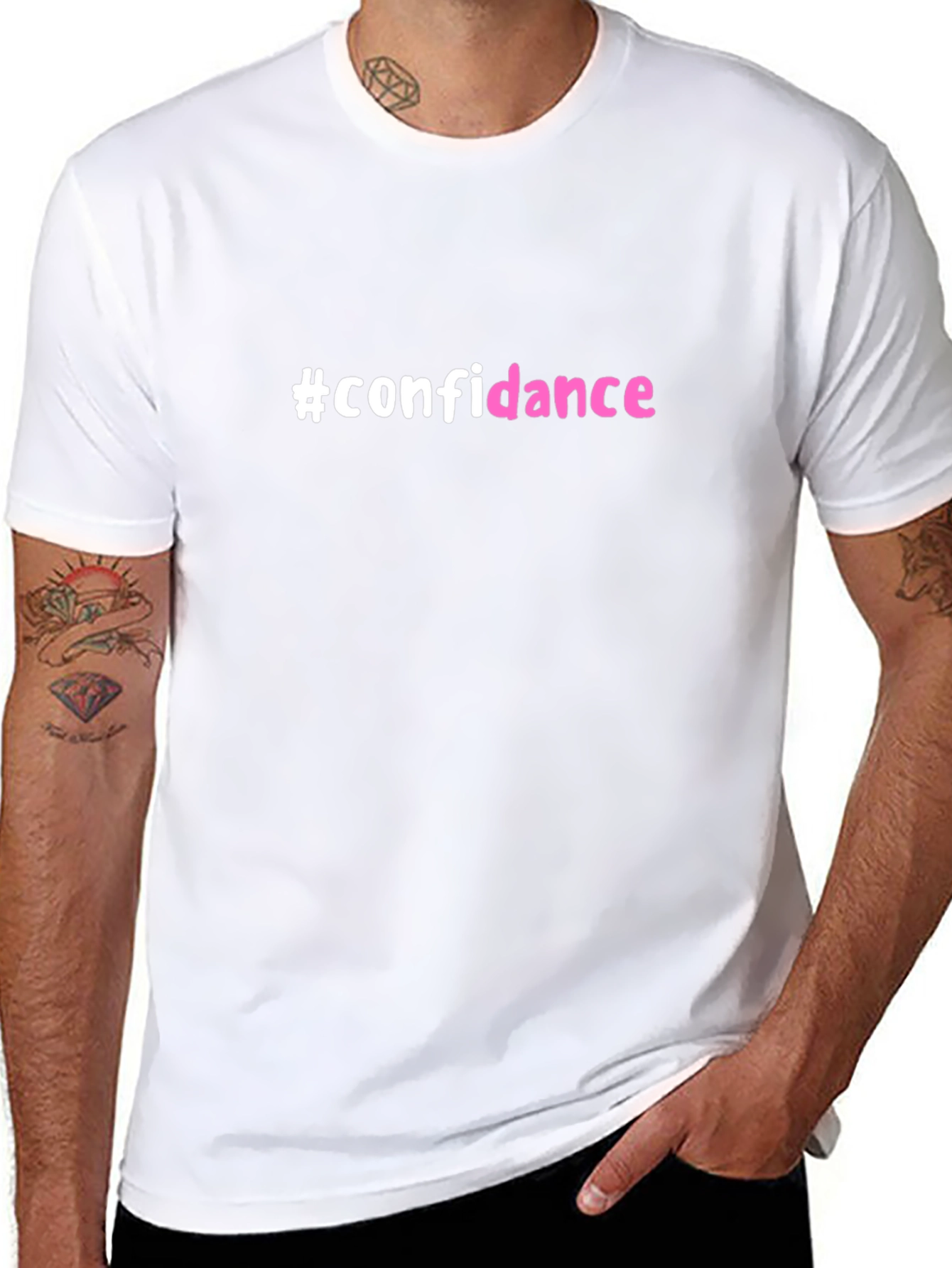 #confidance Black Graphic T-Shirt