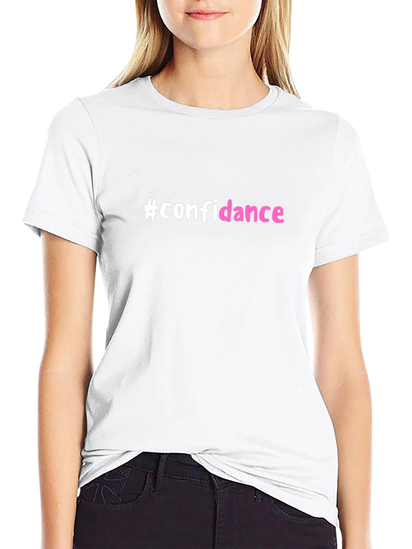 #confidance Black Graphic T-Shirt