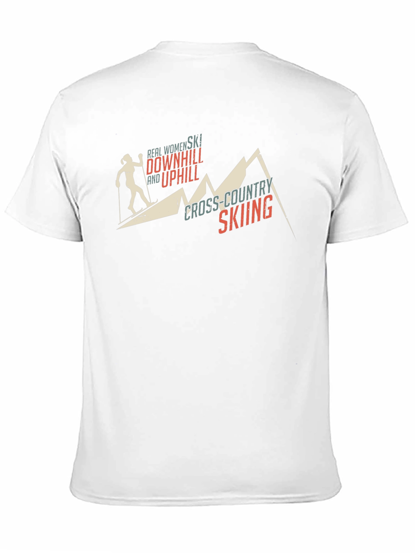 Cross-Country Skiing Womens T-Shirt