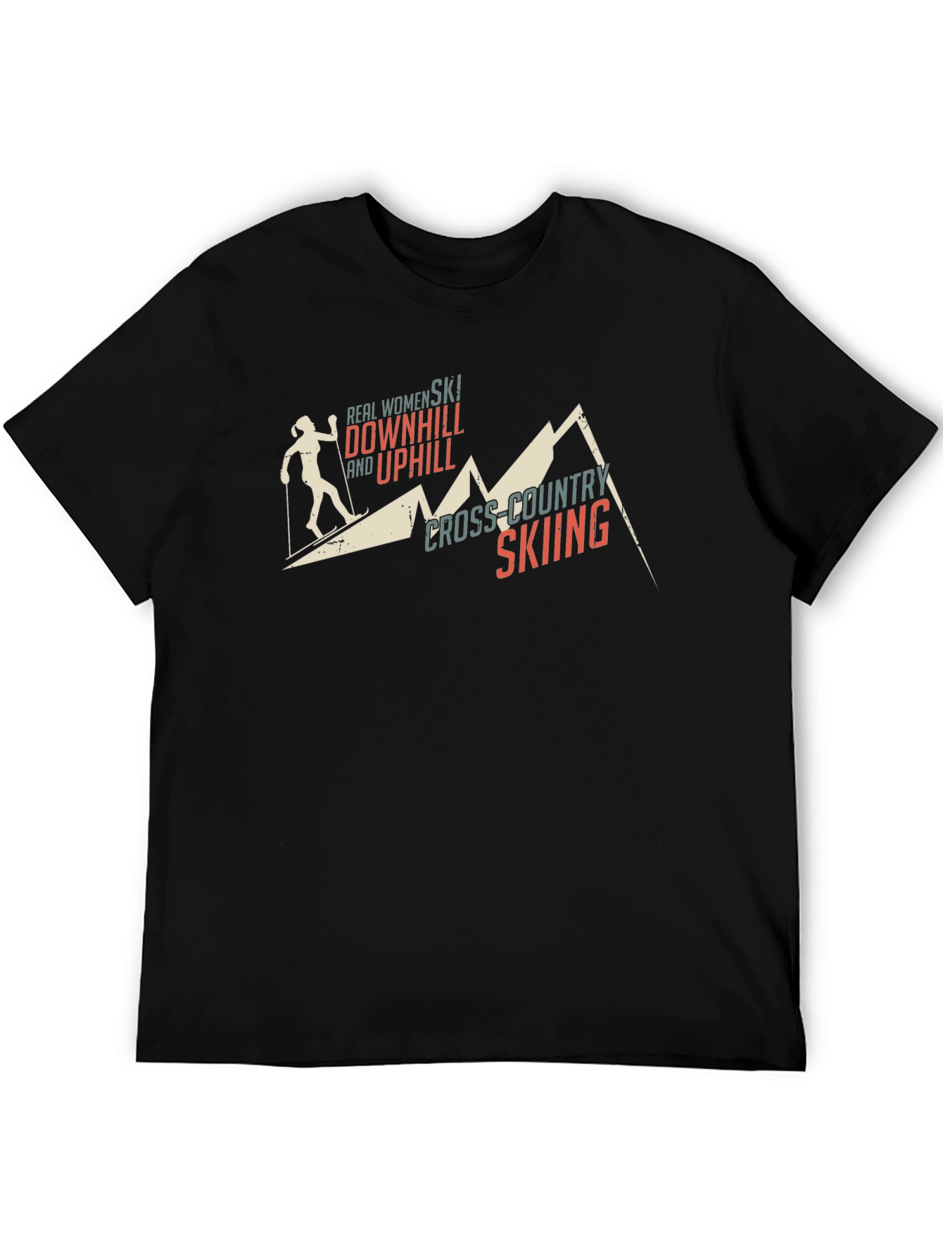 Cross-Country Skiing Womens T-Shirt
