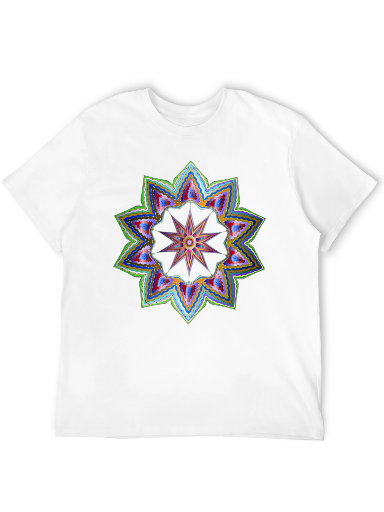 Geometric Starburst Graphic Tee