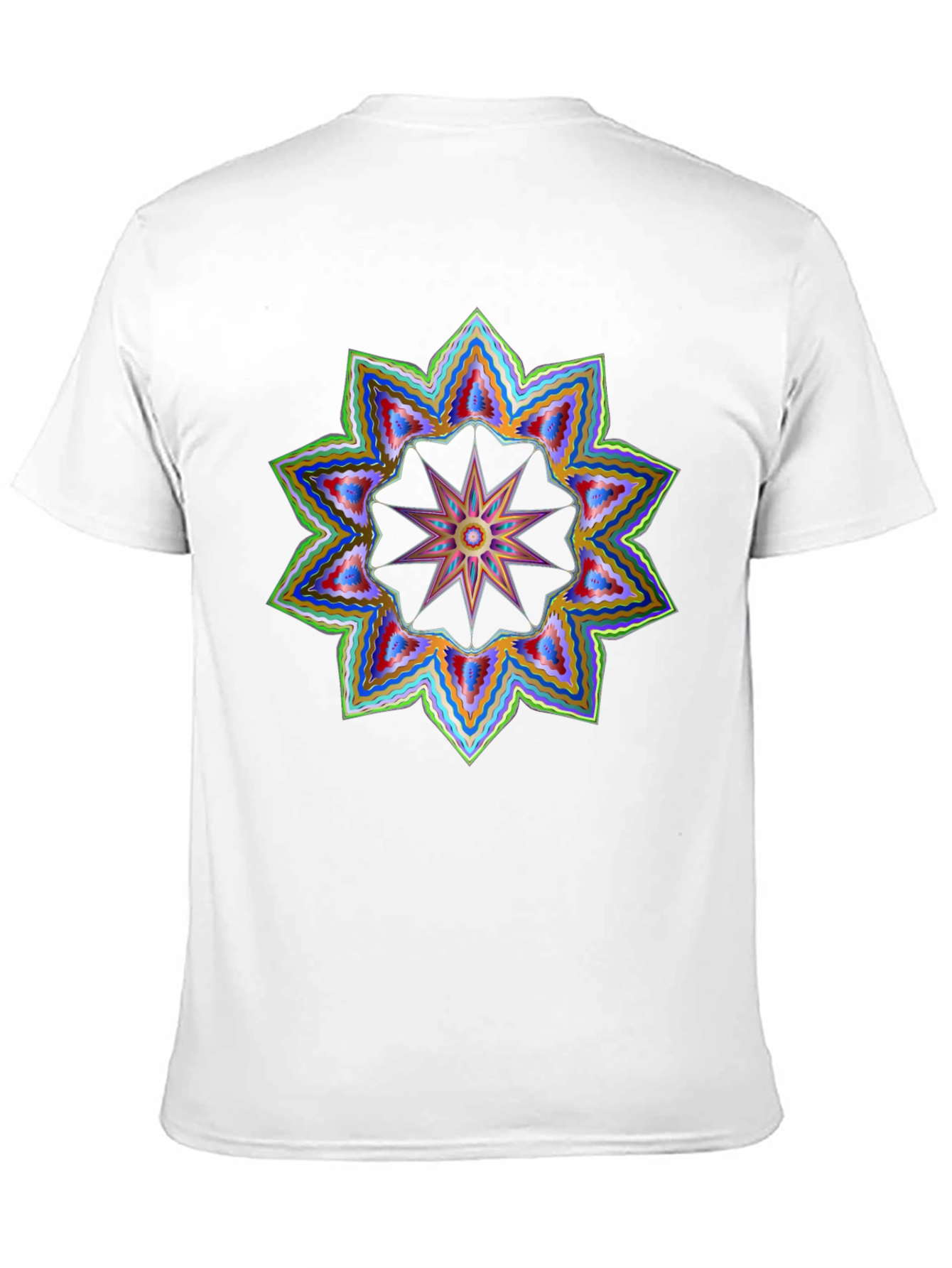 Geometric Starburst Graphic Tee