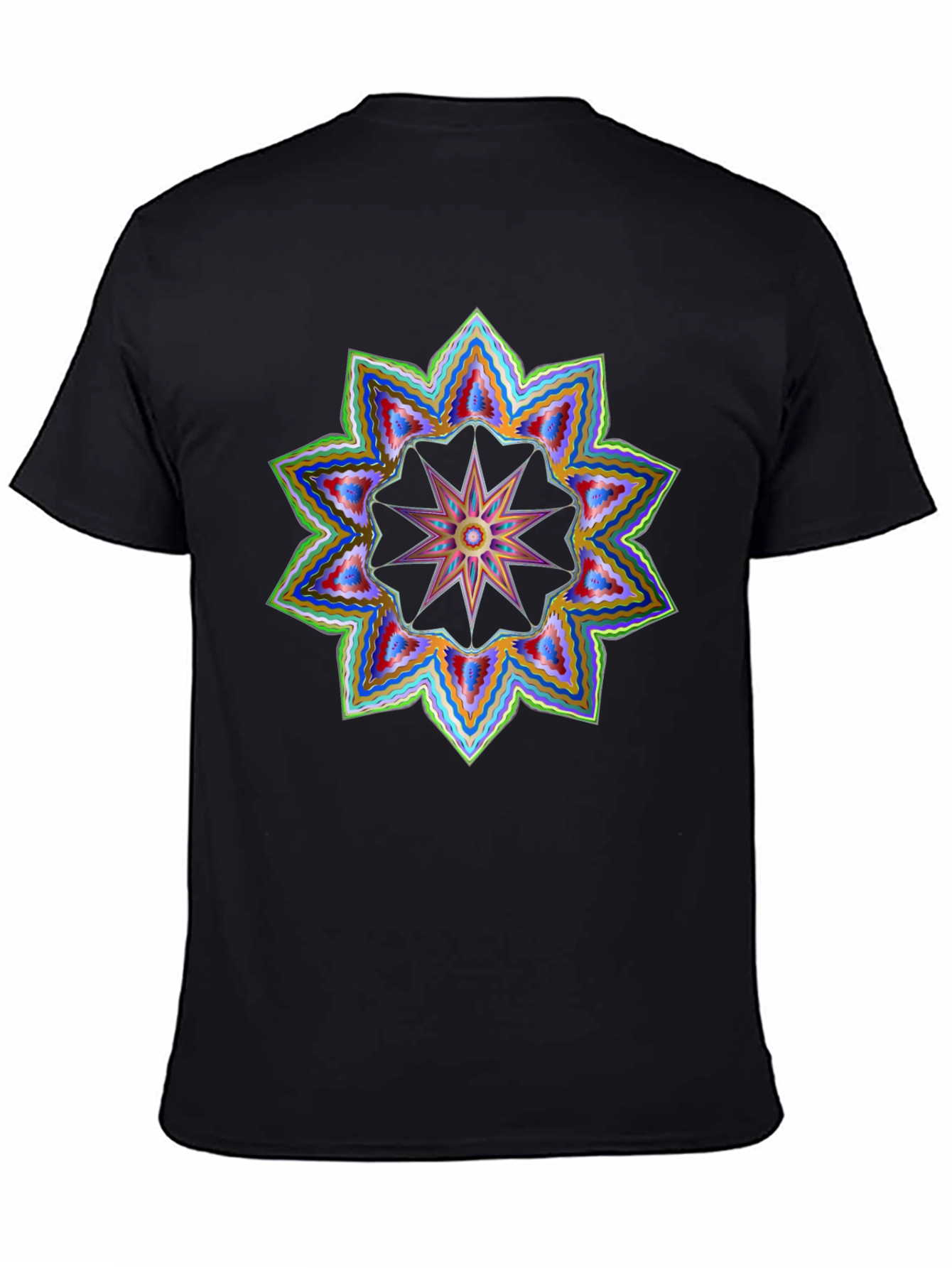 Geometric Starburst Graphic Tee