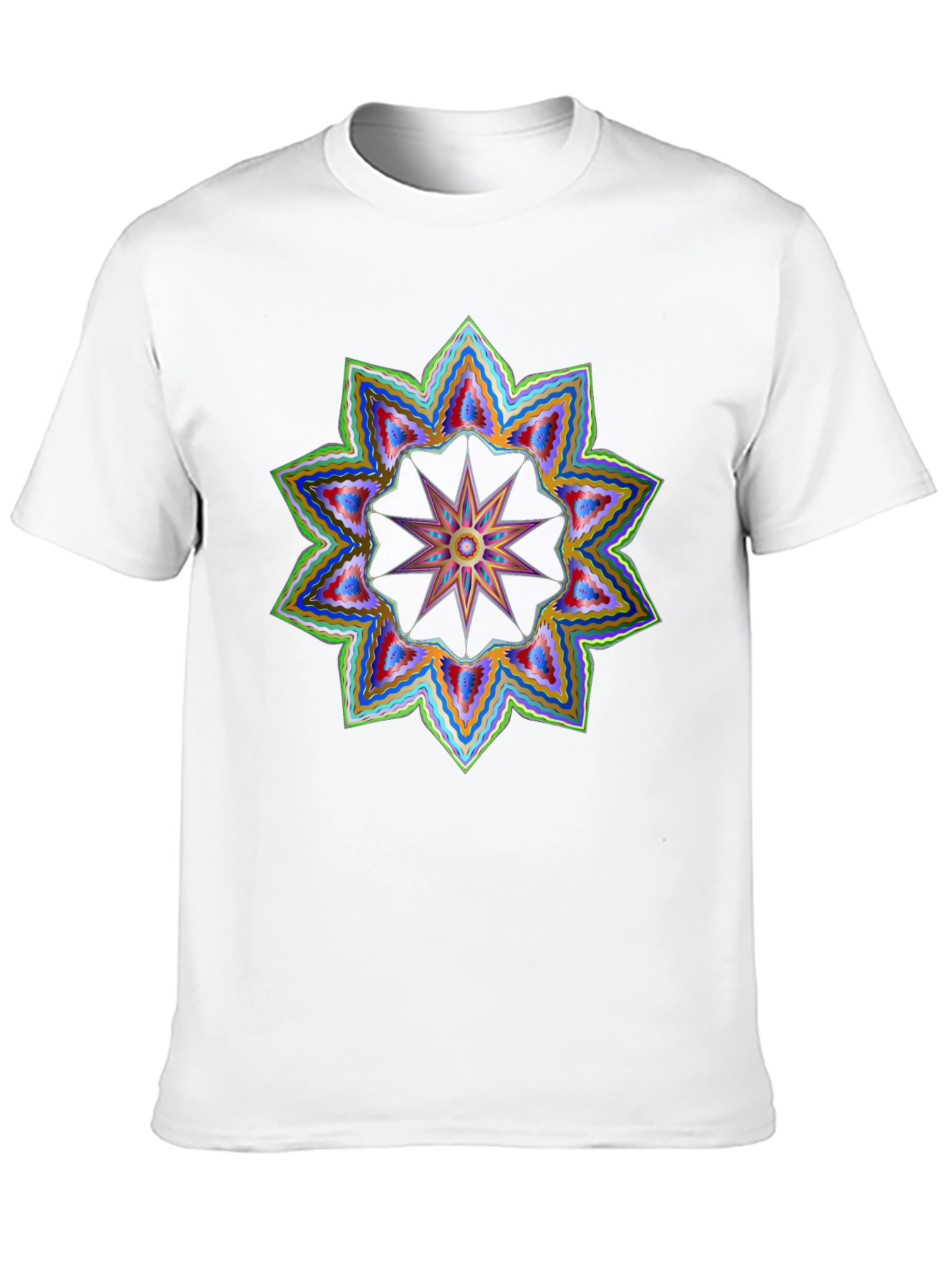Geometric Starburst Graphic Tee