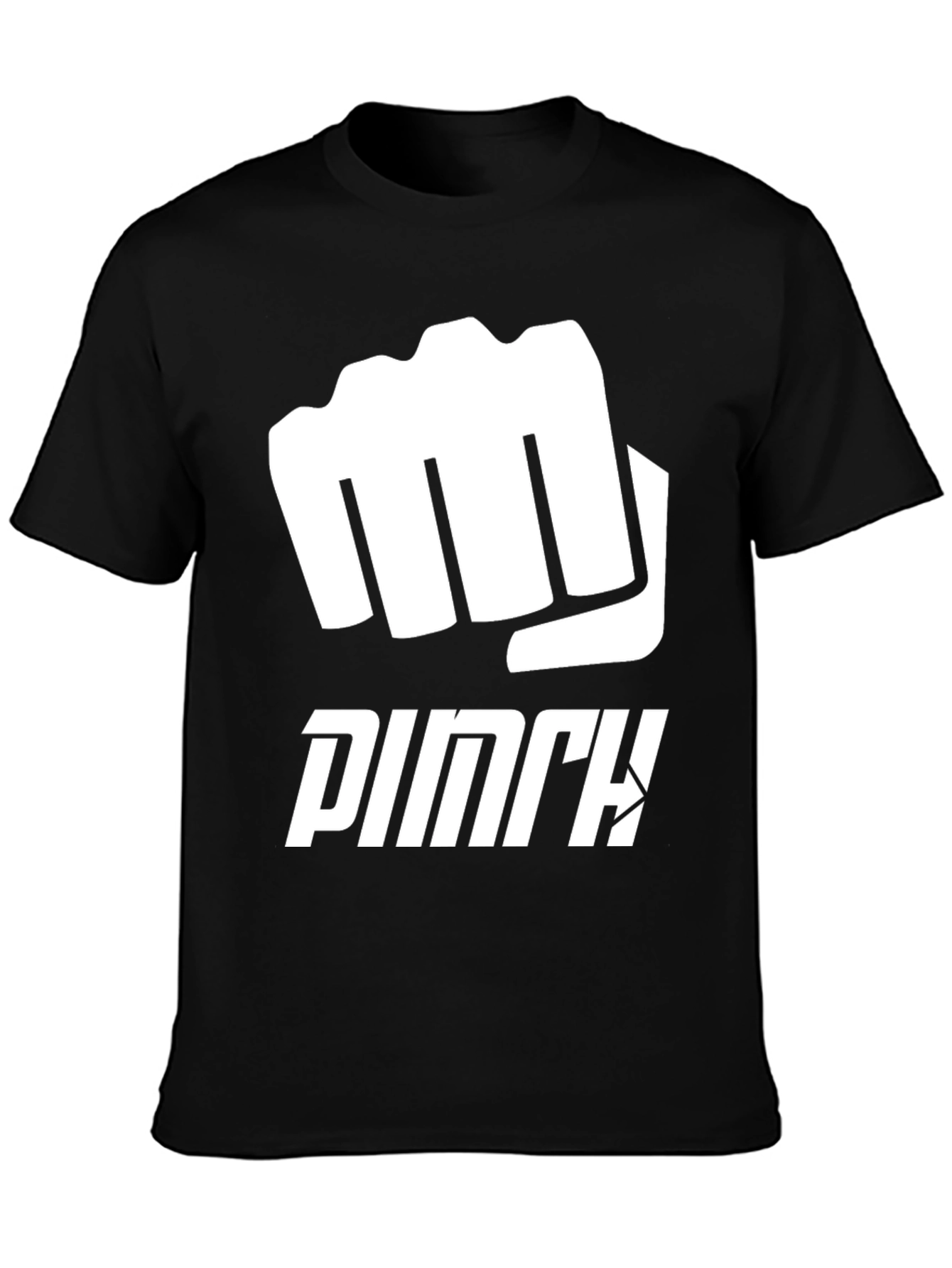 PUNCH Graphic Tee - Black Cotton Casual Shirt