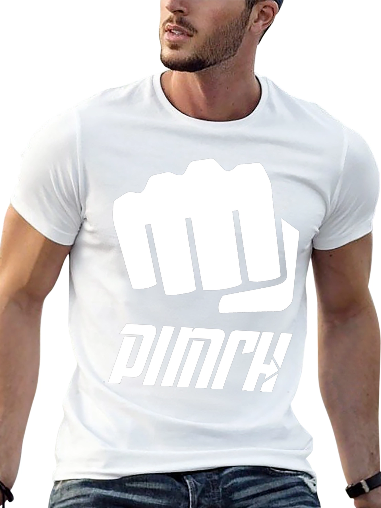 PUNCH Graphic Tee - Black Cotton Casual Shirt