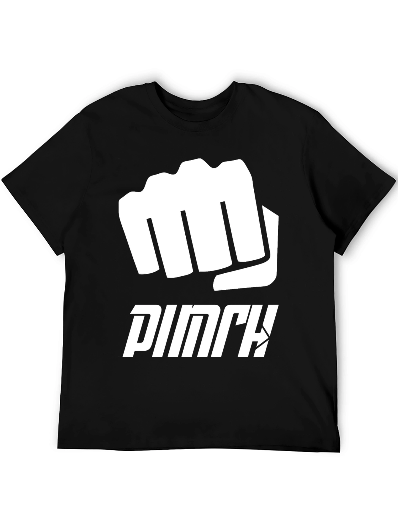 PUNCH Graphic Tee - Black Cotton Casual Shirt
