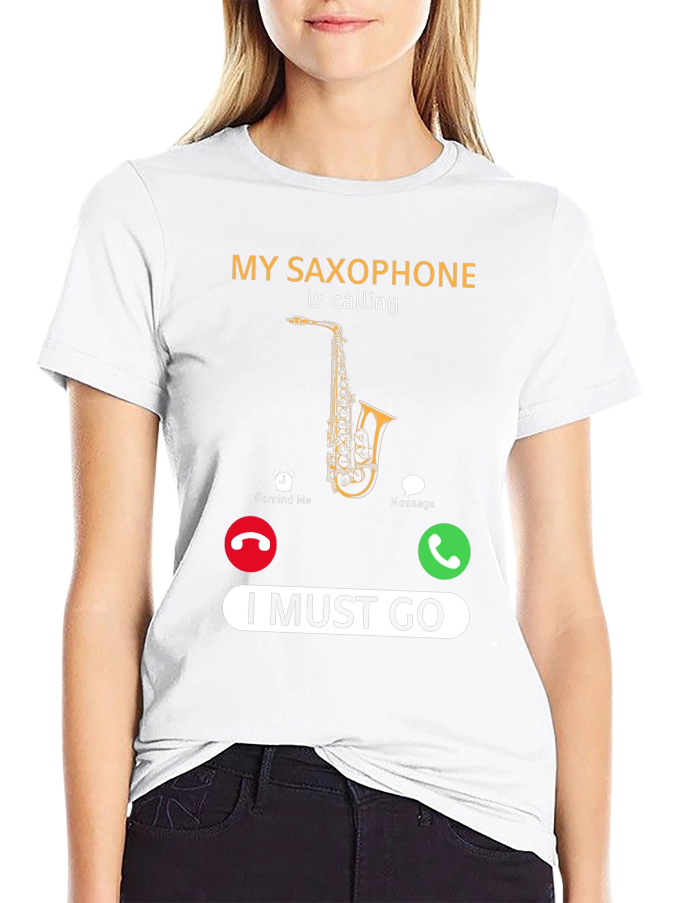My Saxophone is Calling T-Shirt Funny Musician Tee