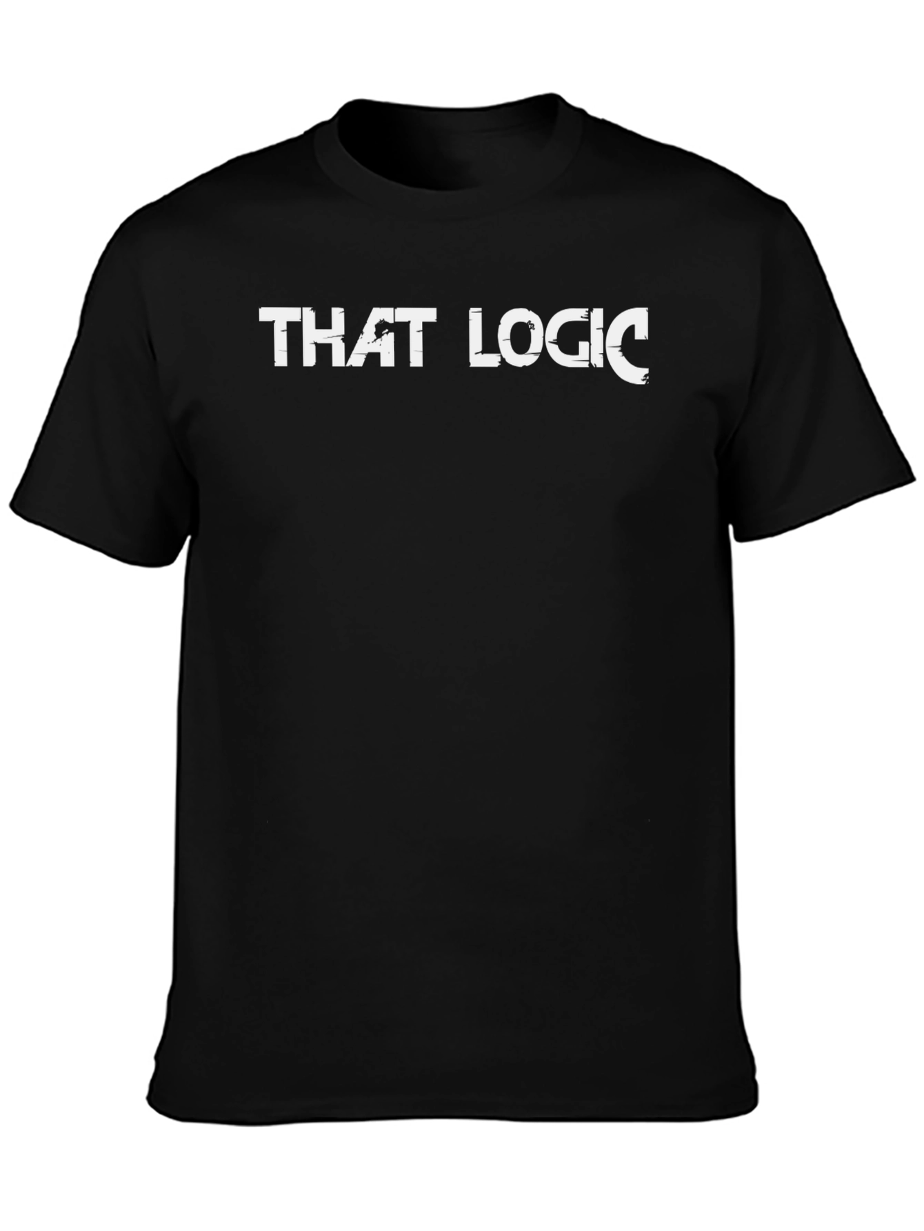 That Logic Graphic Print Black T-Shirt