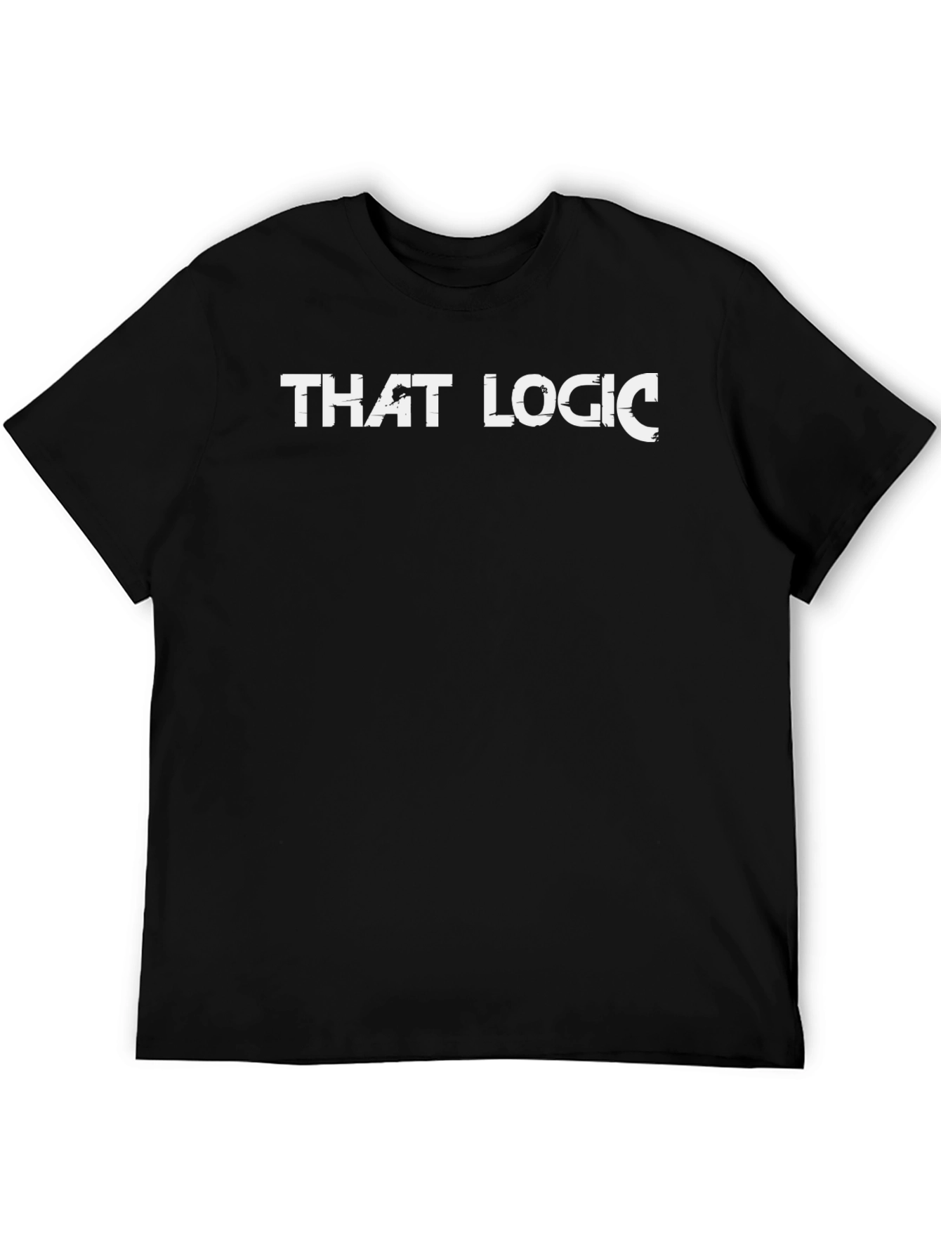 That Logic Graphic Print Black T-Shirt