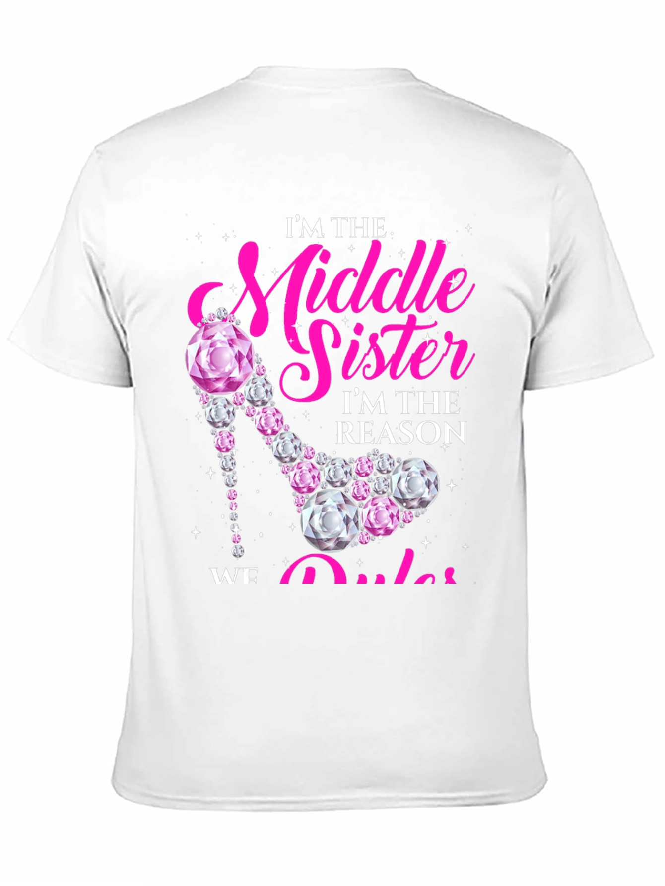 Middle Sister Rhinestone Heel T-Shirt