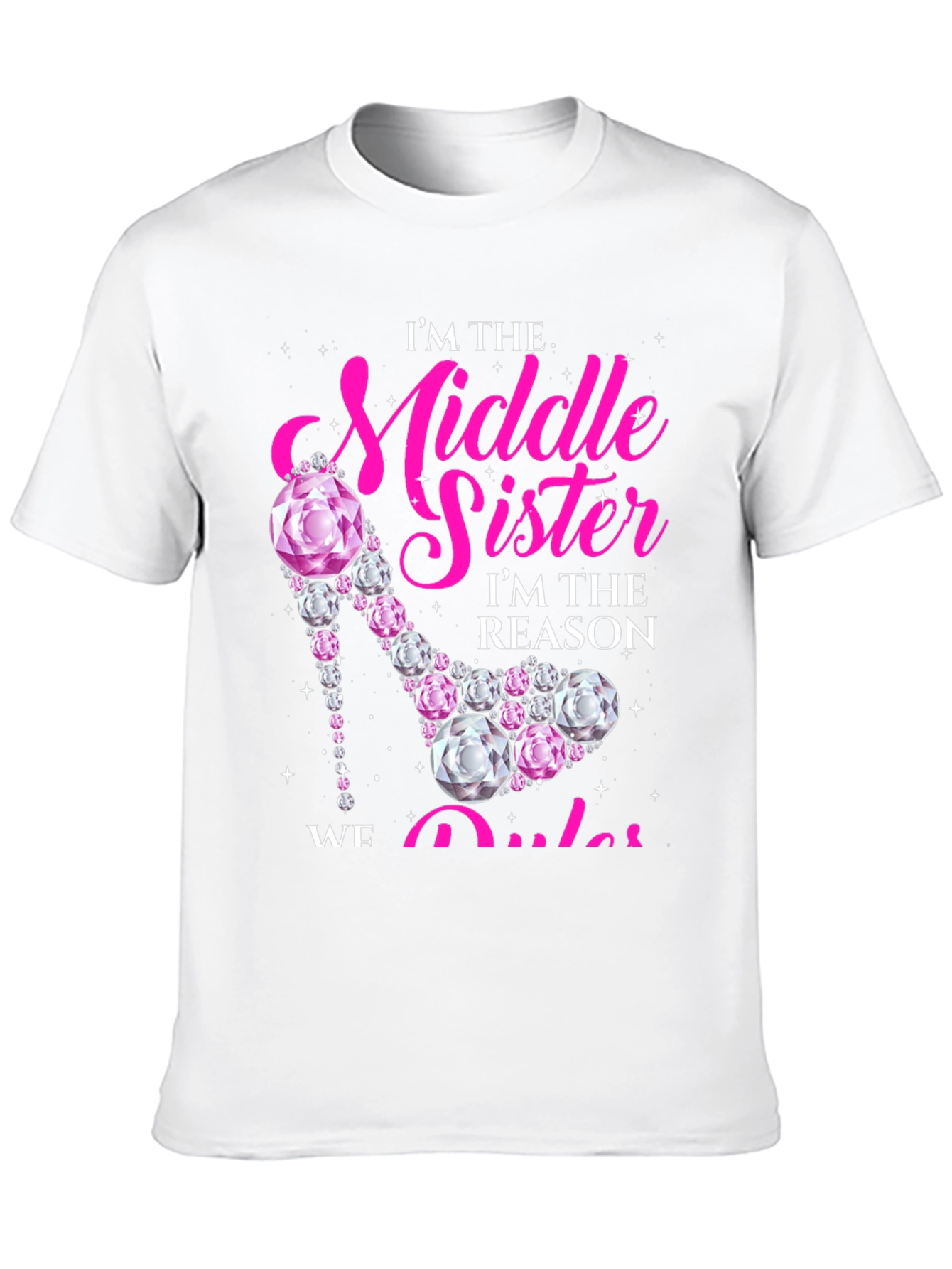 Middle Sister Rhinestone Heel T-Shirt