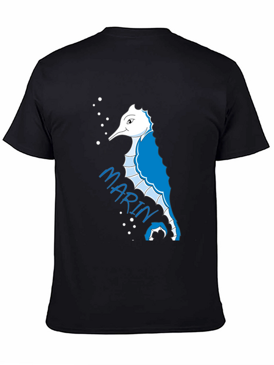 Seahorse Graphic Tee - Marine Life Shirt