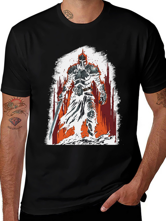 Knight Graphic T-Shirt - Medieval Warrior Tee