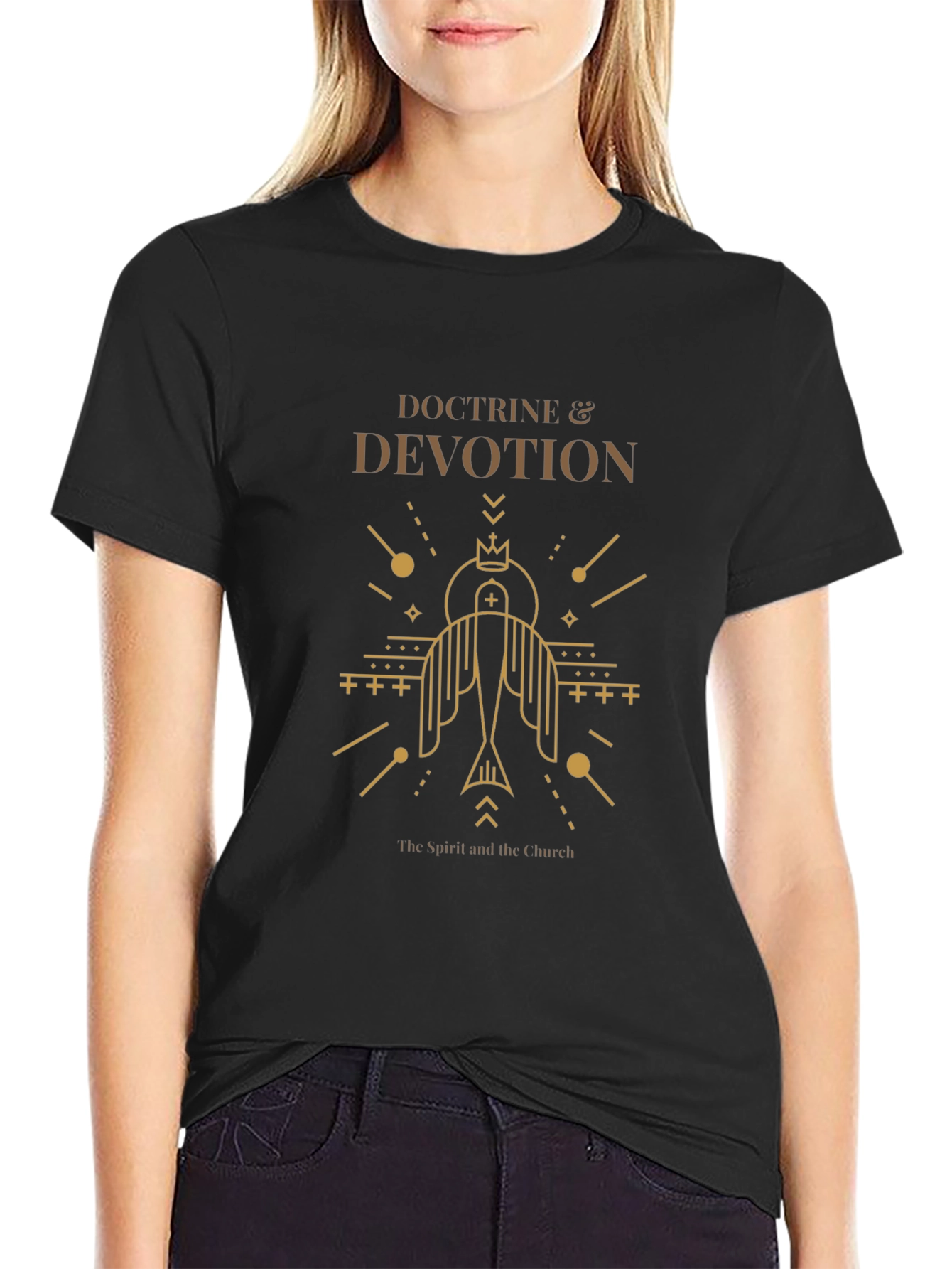 Doctrine & Devotion Graphic Print Black T-Shirt