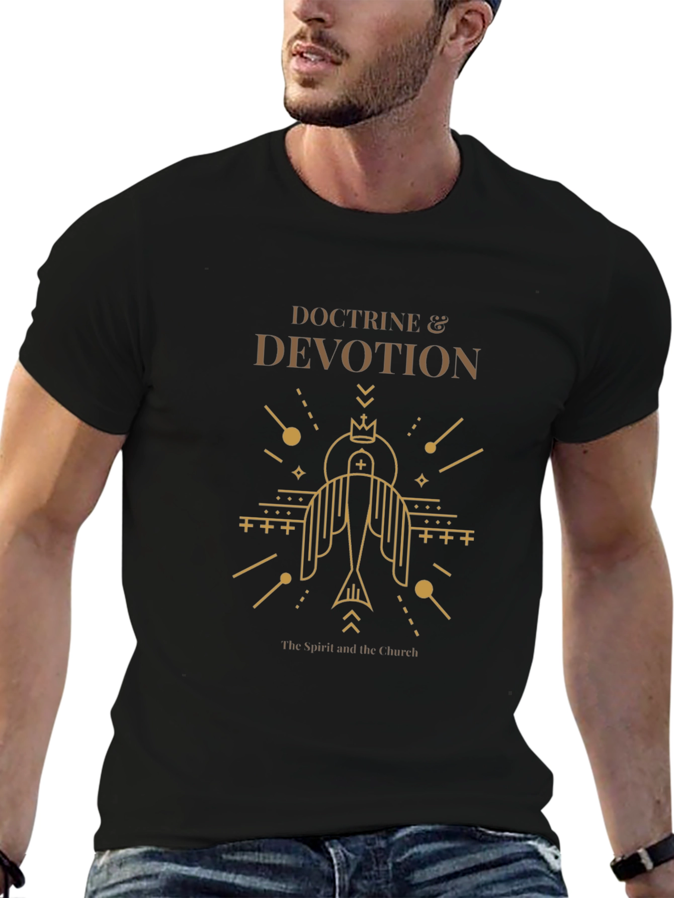 Doctrine & Devotion Graphic Print Black T-Shirt