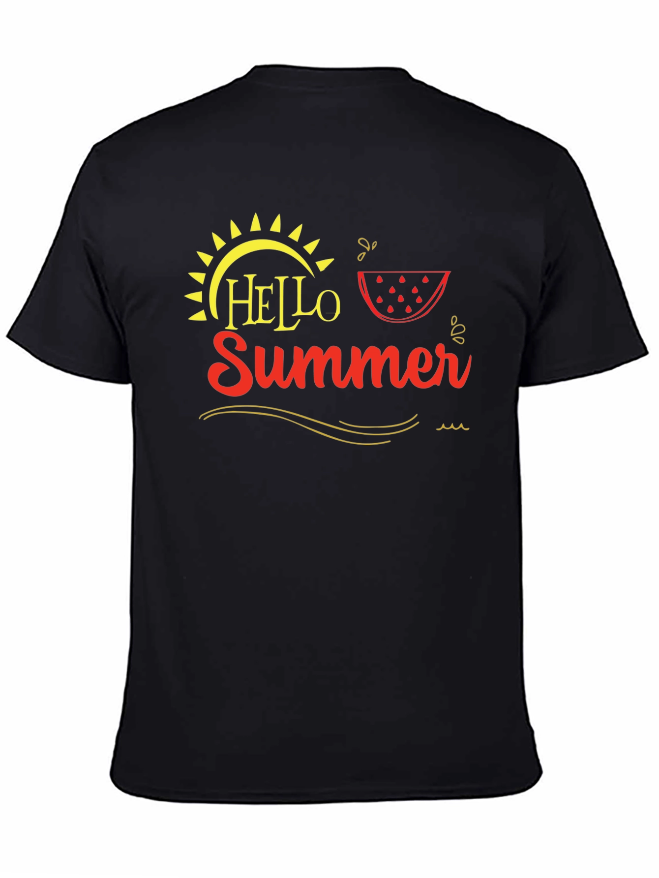 Hello Summer Graphic Tee - Black