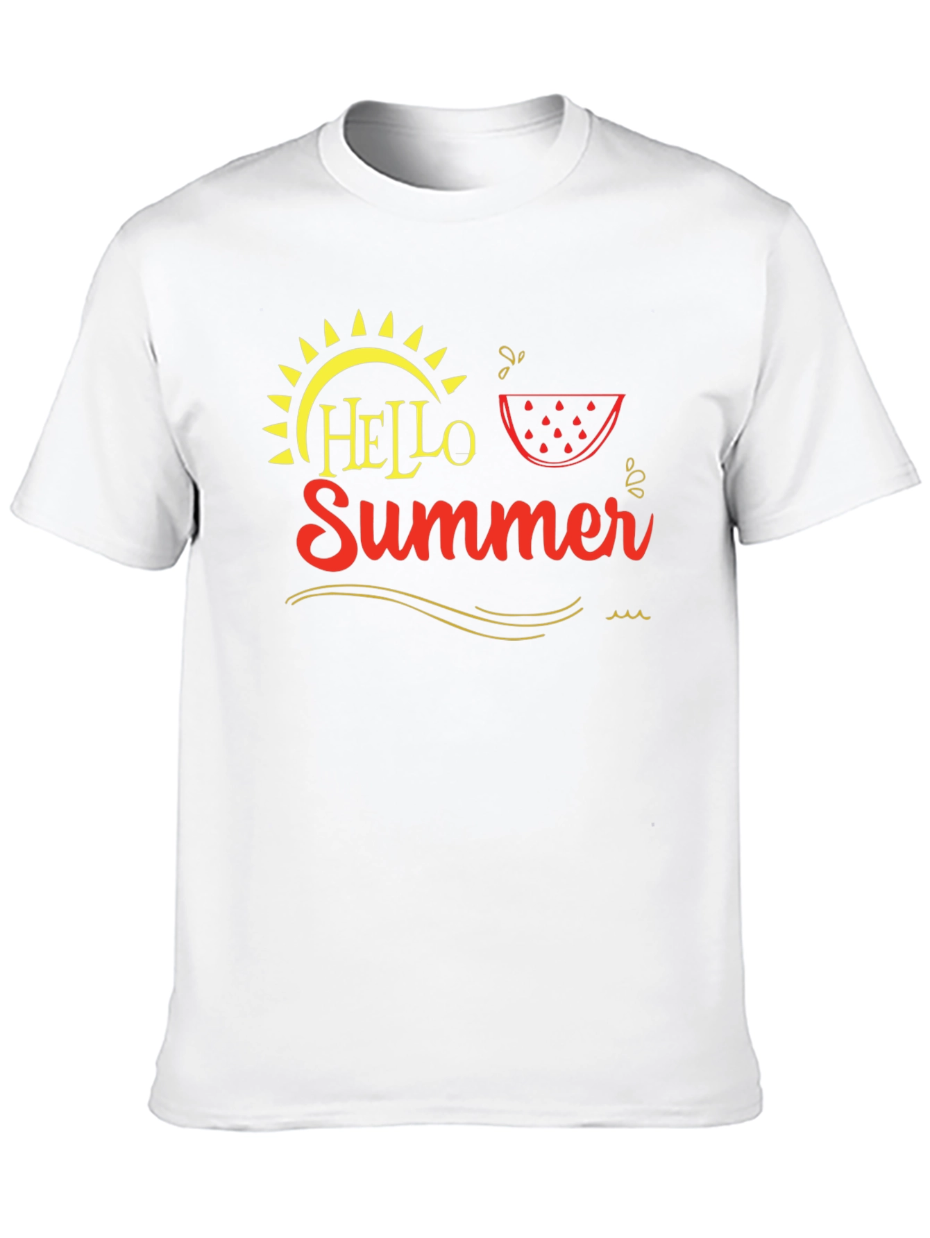 Hello Summer Graphic Tee - Black