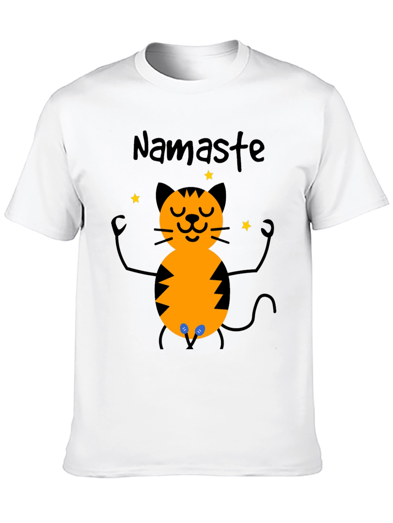Namaste Cat T-Shirt - Funny Yoga Meditation Tee