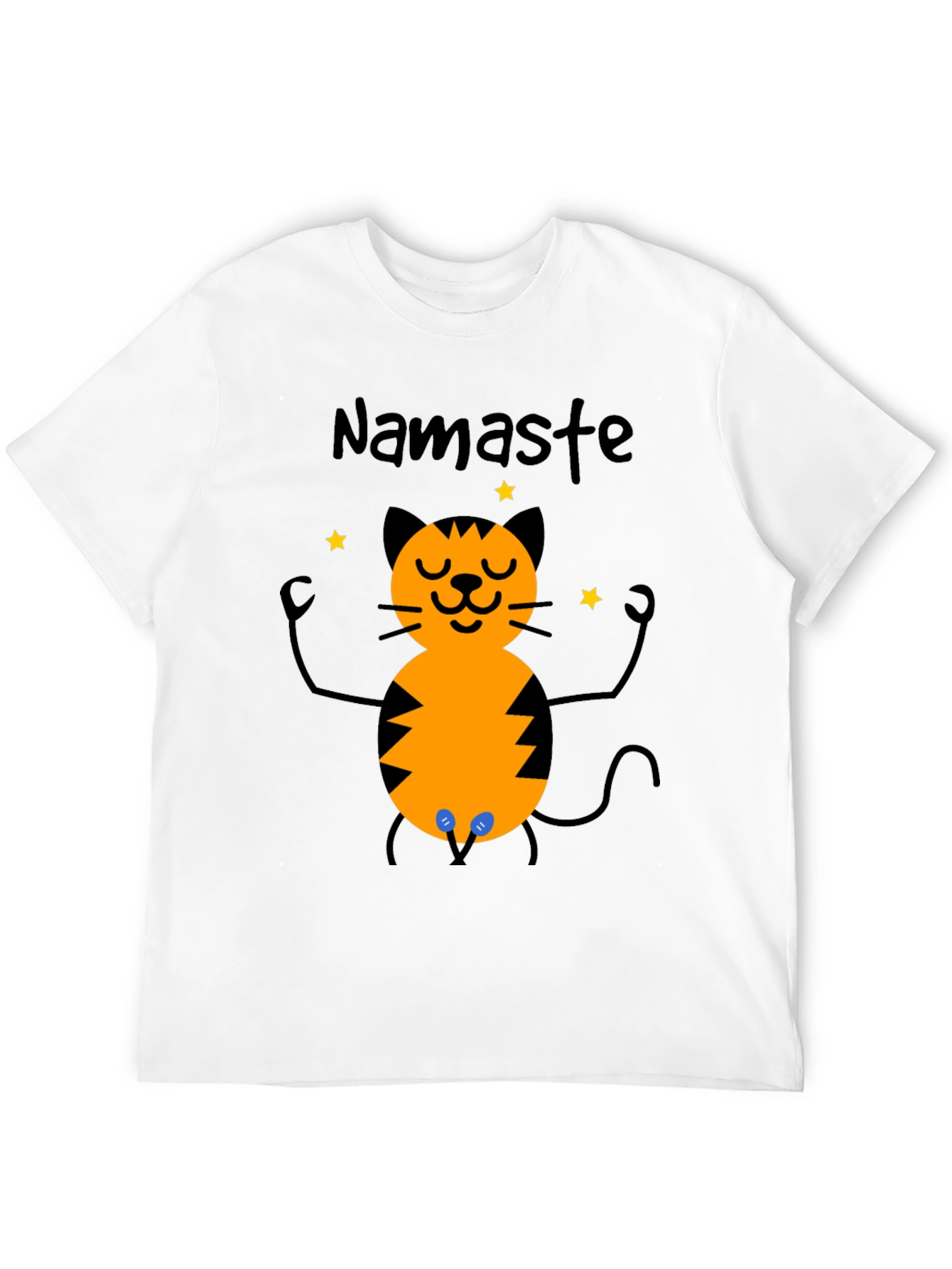 Namaste Cat T-Shirt - Funny Yoga Meditation Tee