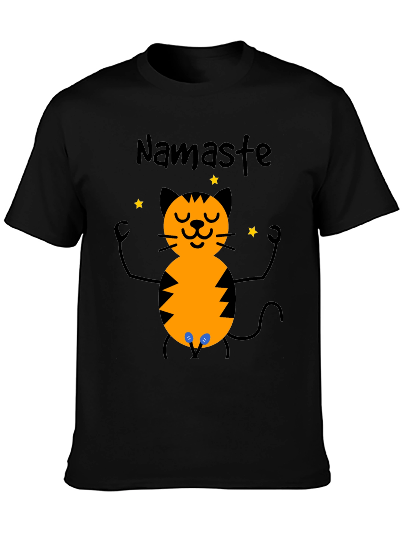 Namaste Cat T-Shirt - Funny Yoga Meditation Tee