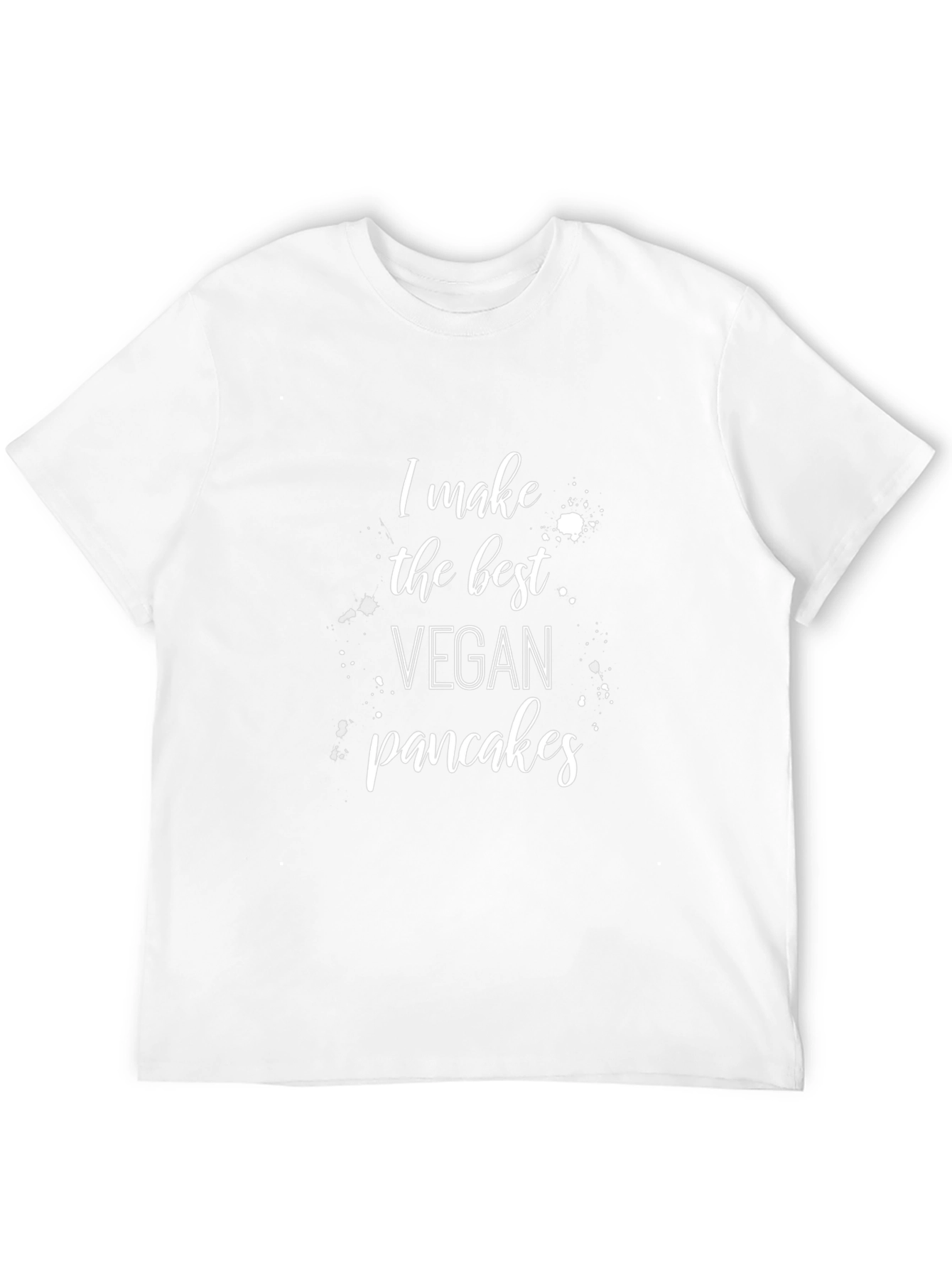 Vegan Pancake Lover T-Shirt - Black Cotton Tee