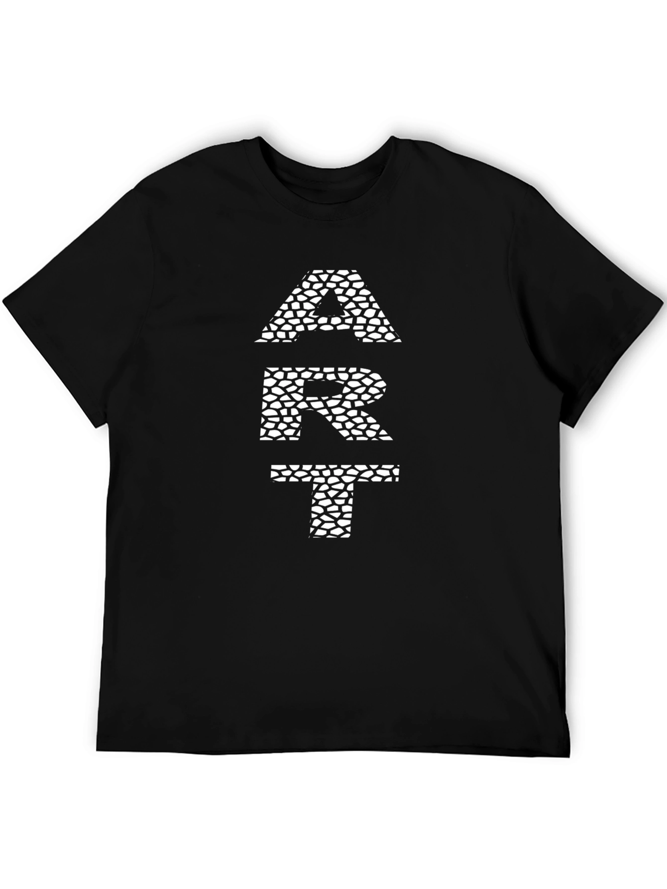 Modern ART Graphic Print Black T-Shirt