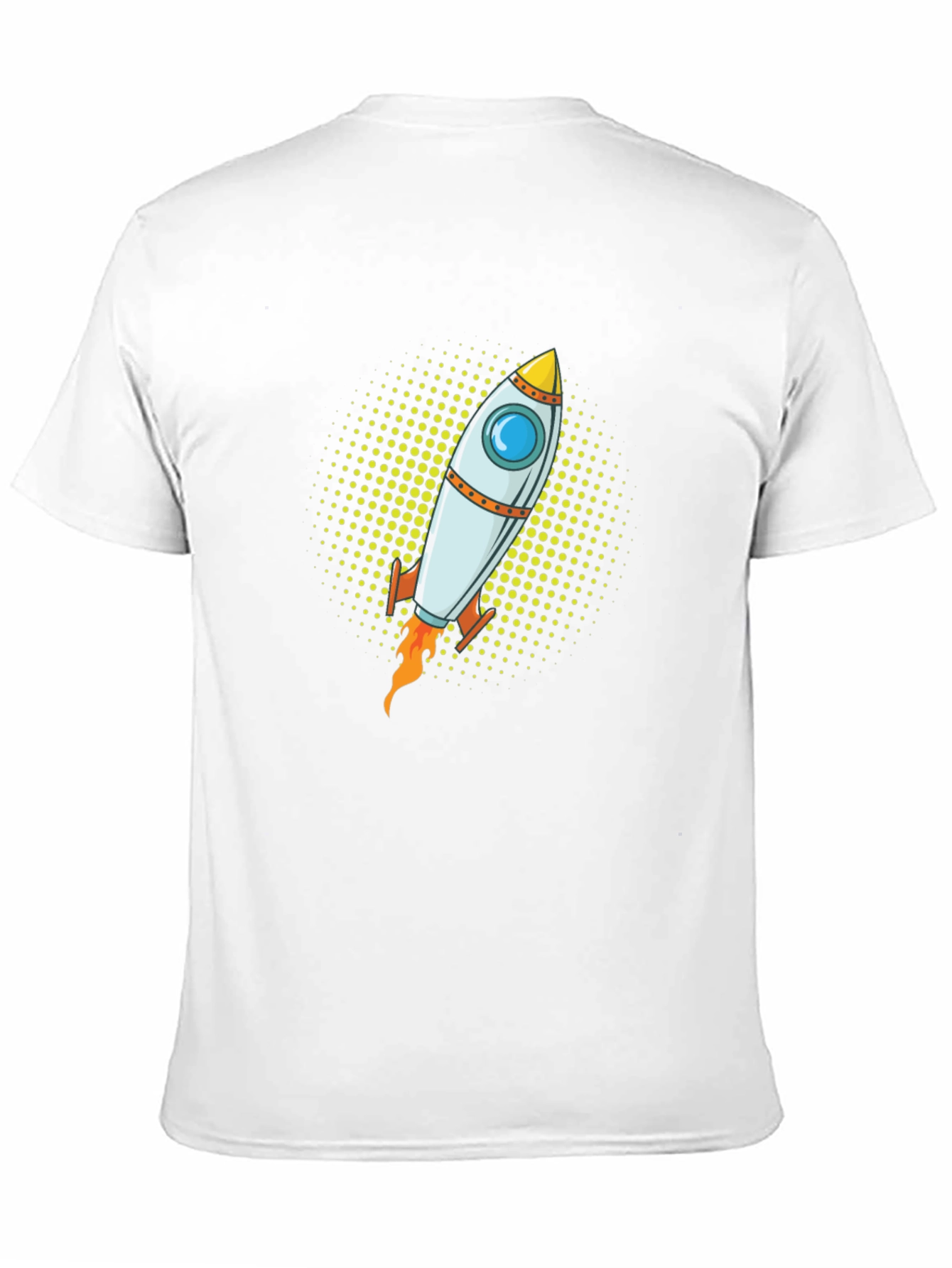 Rocket Graphic Tee - Black Cotton T-Shirt