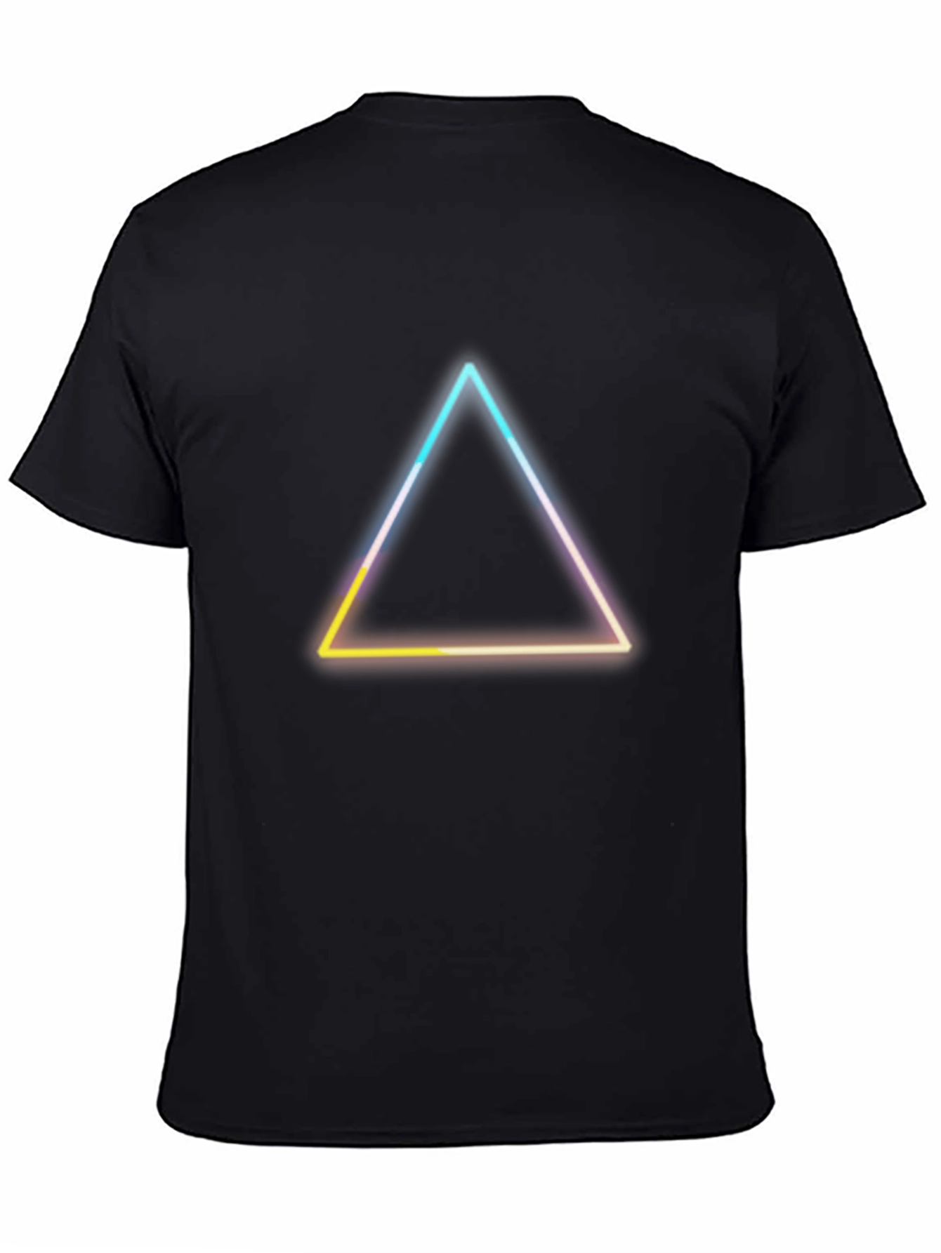 Neon Triangle Graphic Tee - Modern Style