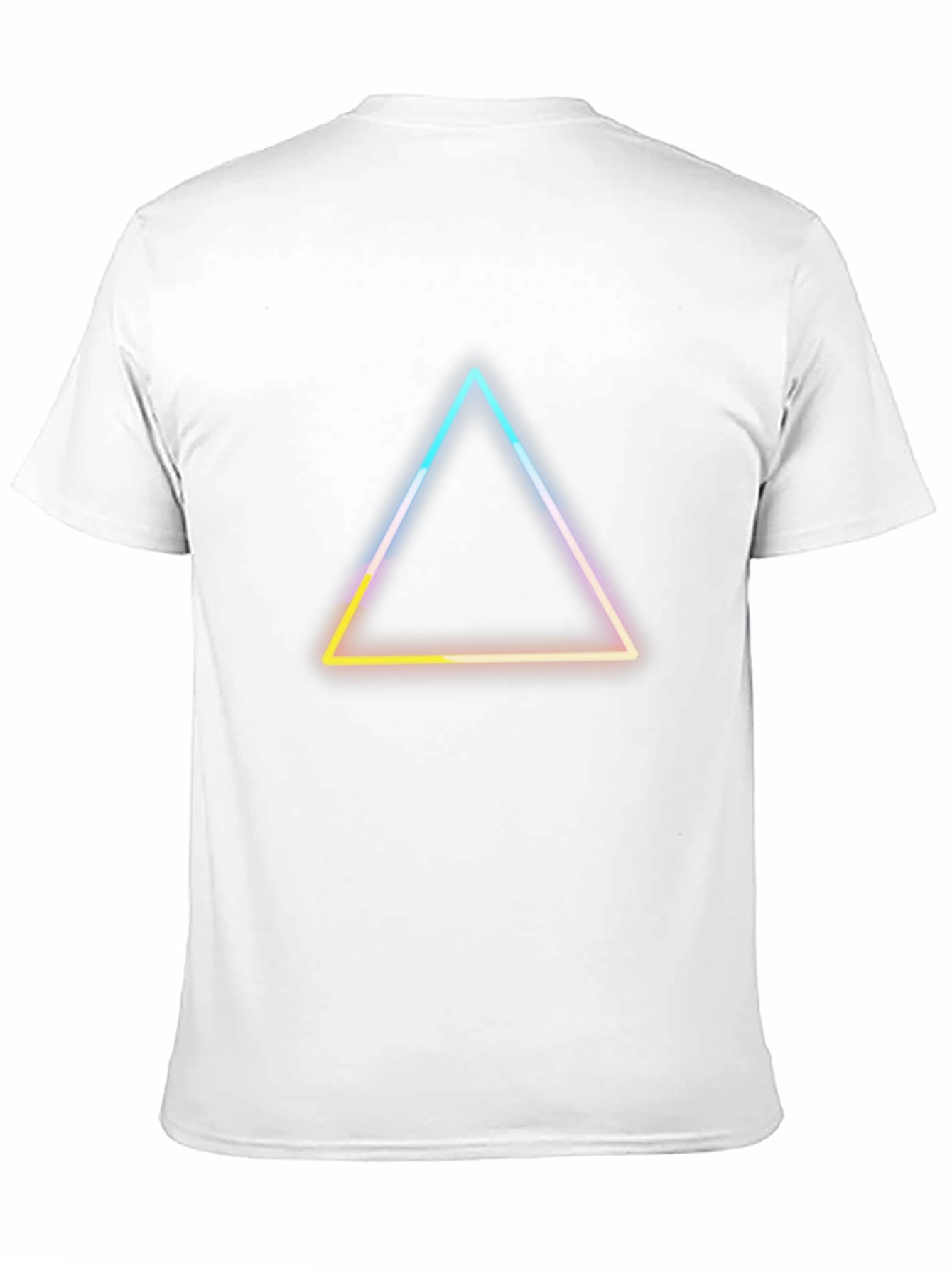 Neon Triangle Graphic Tee - Modern Style