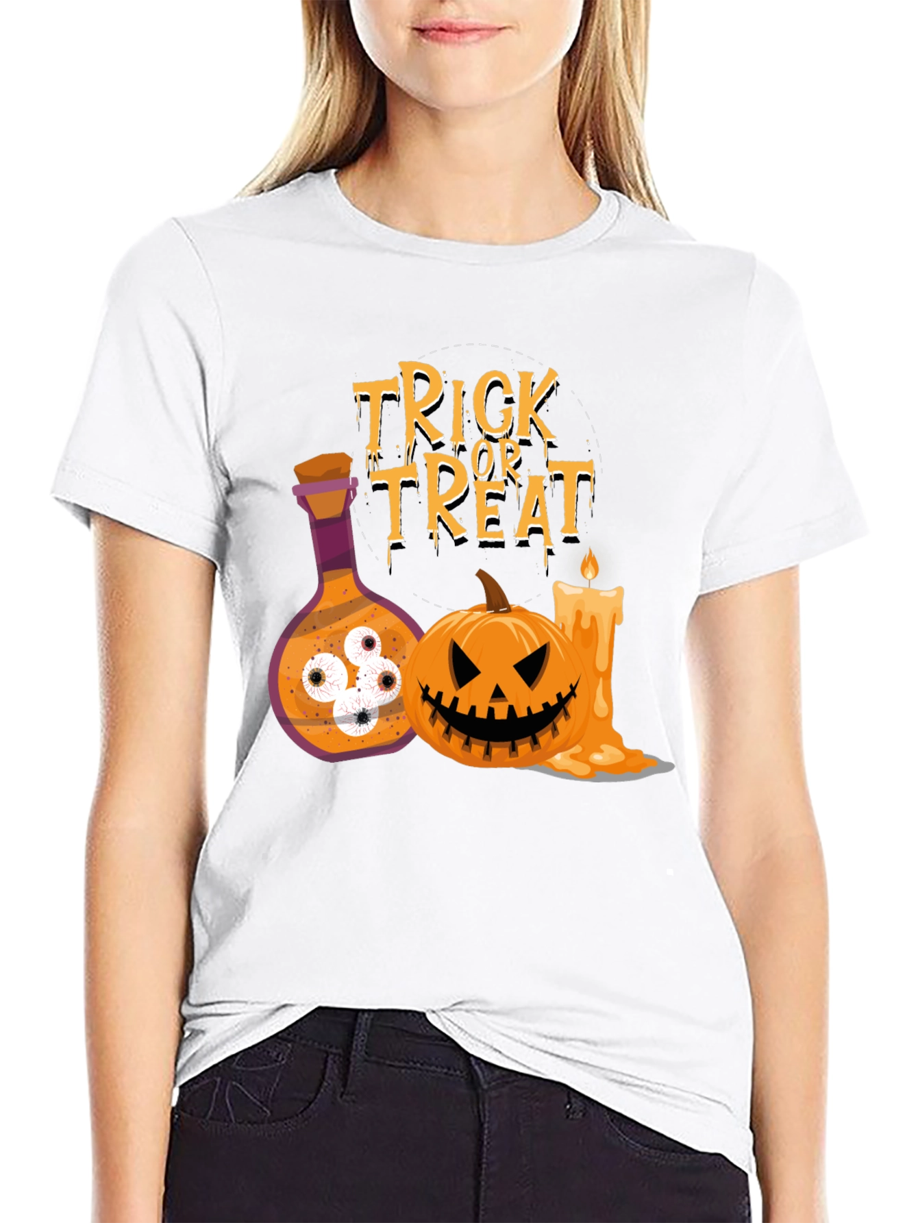 Halloween Trick or Treat Graphic Tee