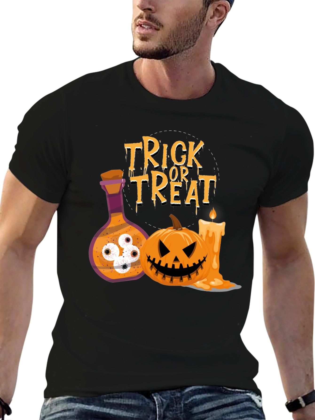 Halloween Trick or Treat Graphic Tee