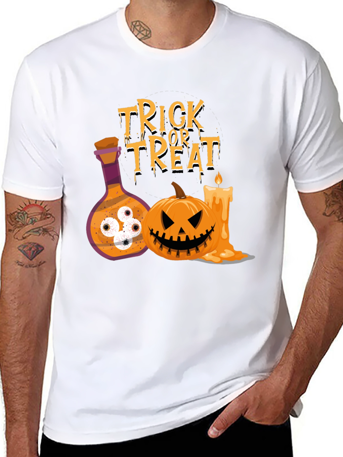 Halloween Trick or Treat Graphic Tee