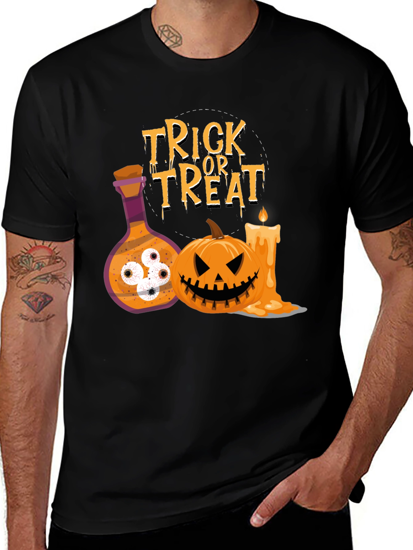 Halloween Trick or Treat Graphic Tee