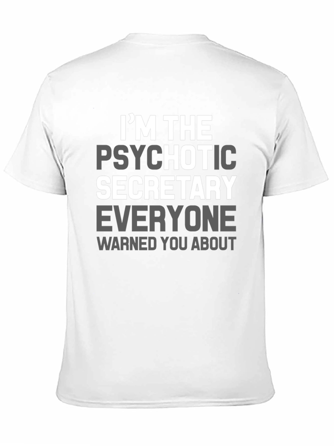 Psychotic Secretary T-Shirt Funny Slogan Tee