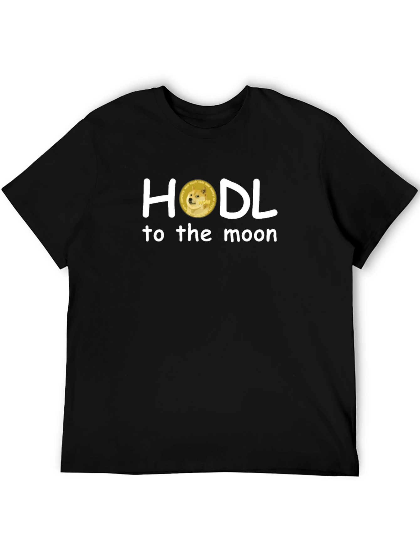 HODL to the Moon T-Shirt - Dogecoin Crypto Tee