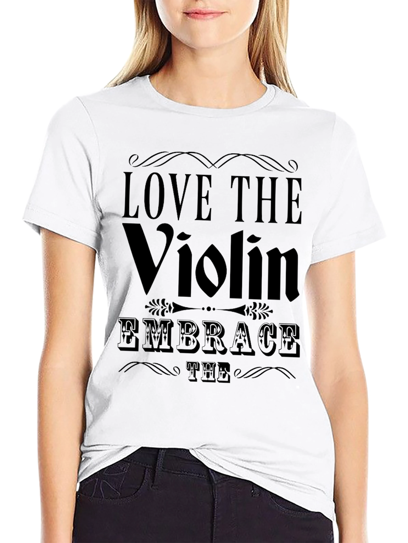 Love the Violin Graphic Tee - Embrace the Music!