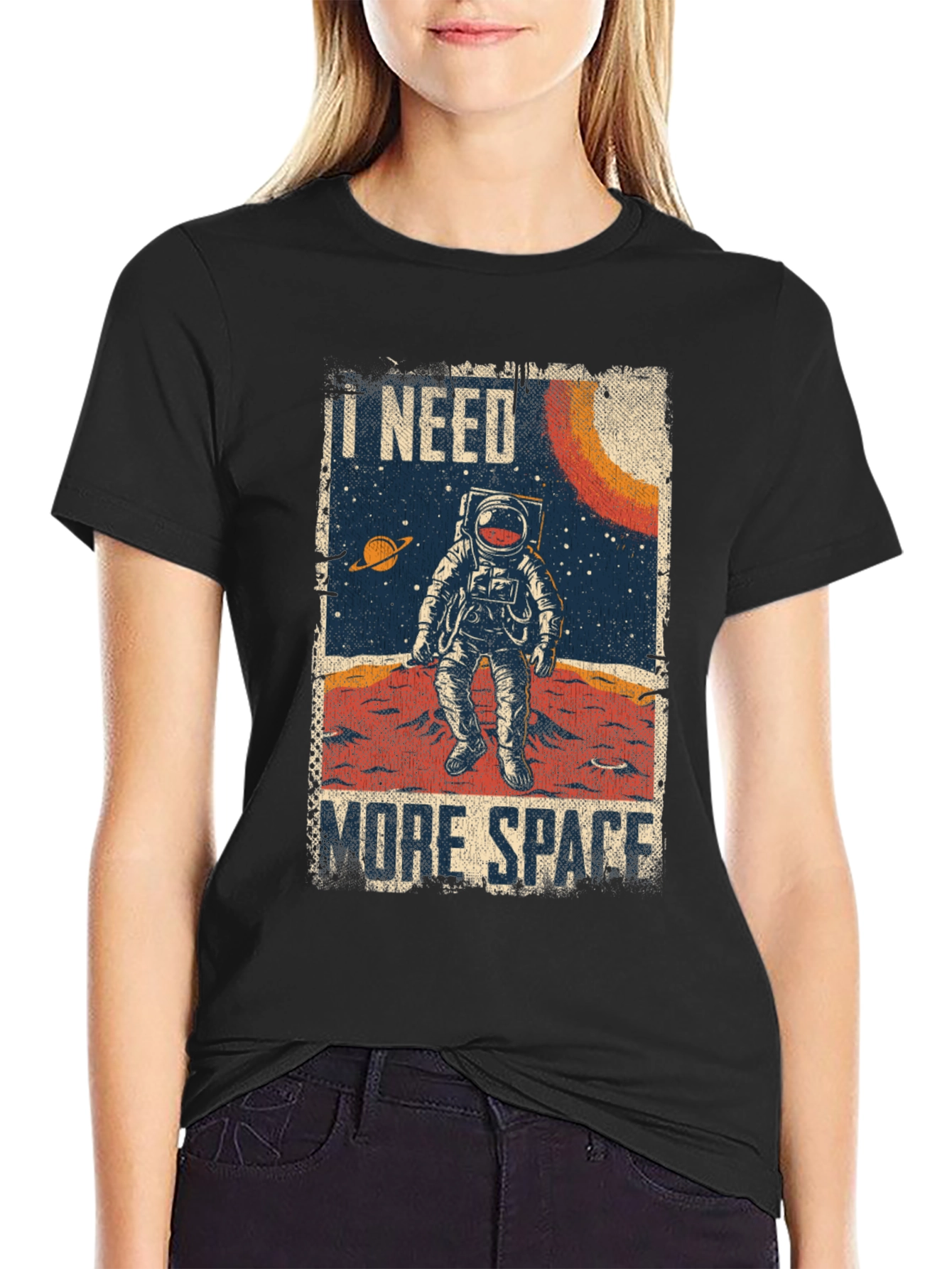 I Need More Space Astronaut Graphic T-Shirt