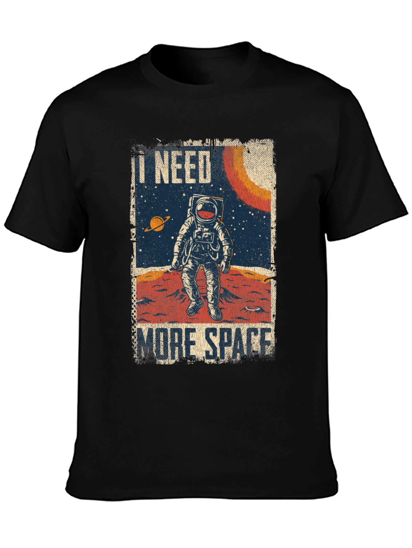 I Need More Space Astronaut Graphic T-Shirt