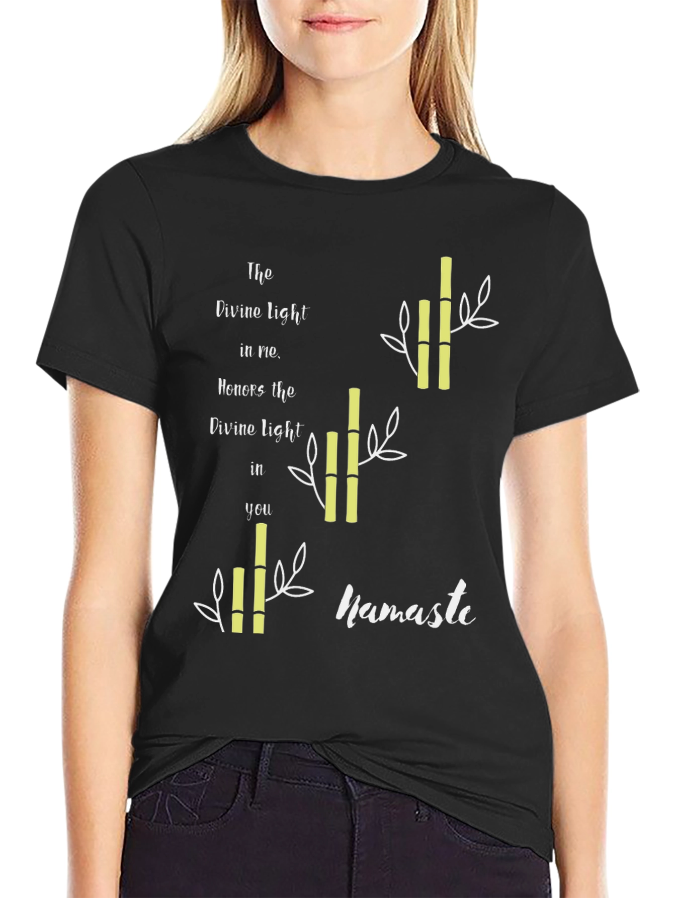Divine Light Namaste Graphic T-Shirt
