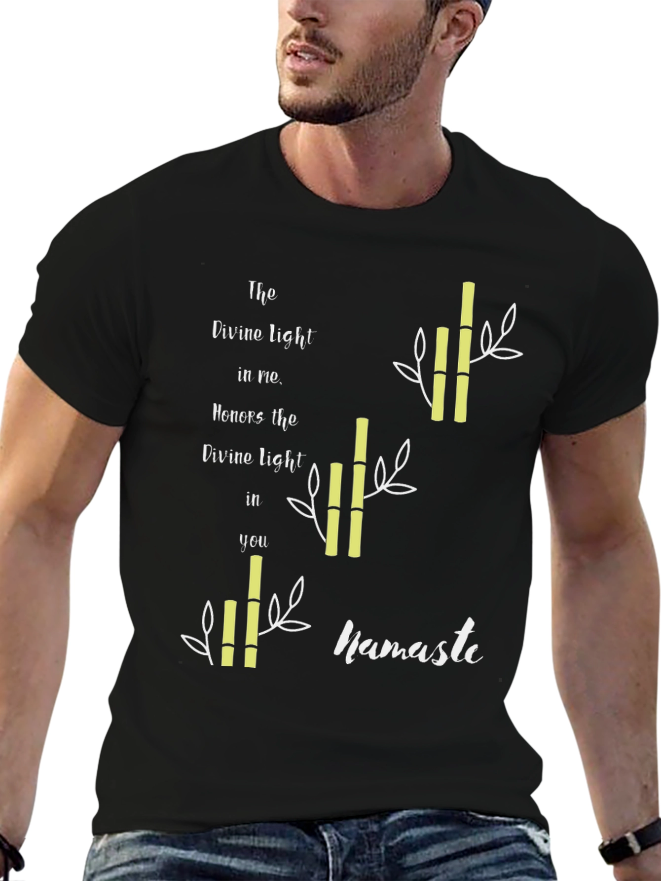 Divine Light Namaste Graphic T-Shirt