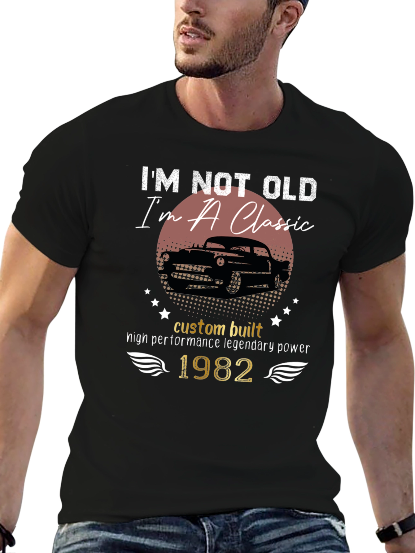 Classic Car 1982 T-Shirt - Legendary Power