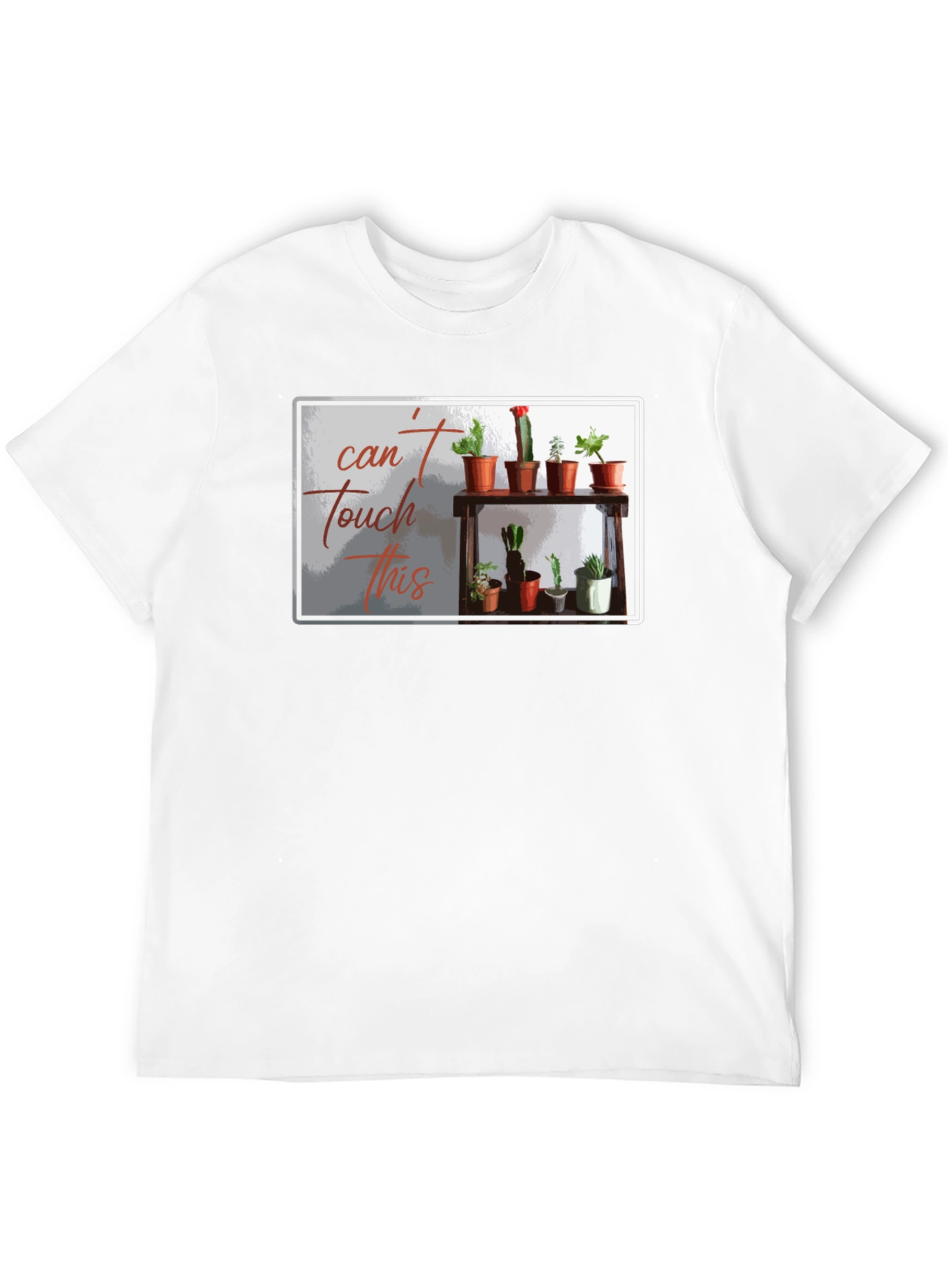 Cant Touch This Cactus T-Shirt - Black
