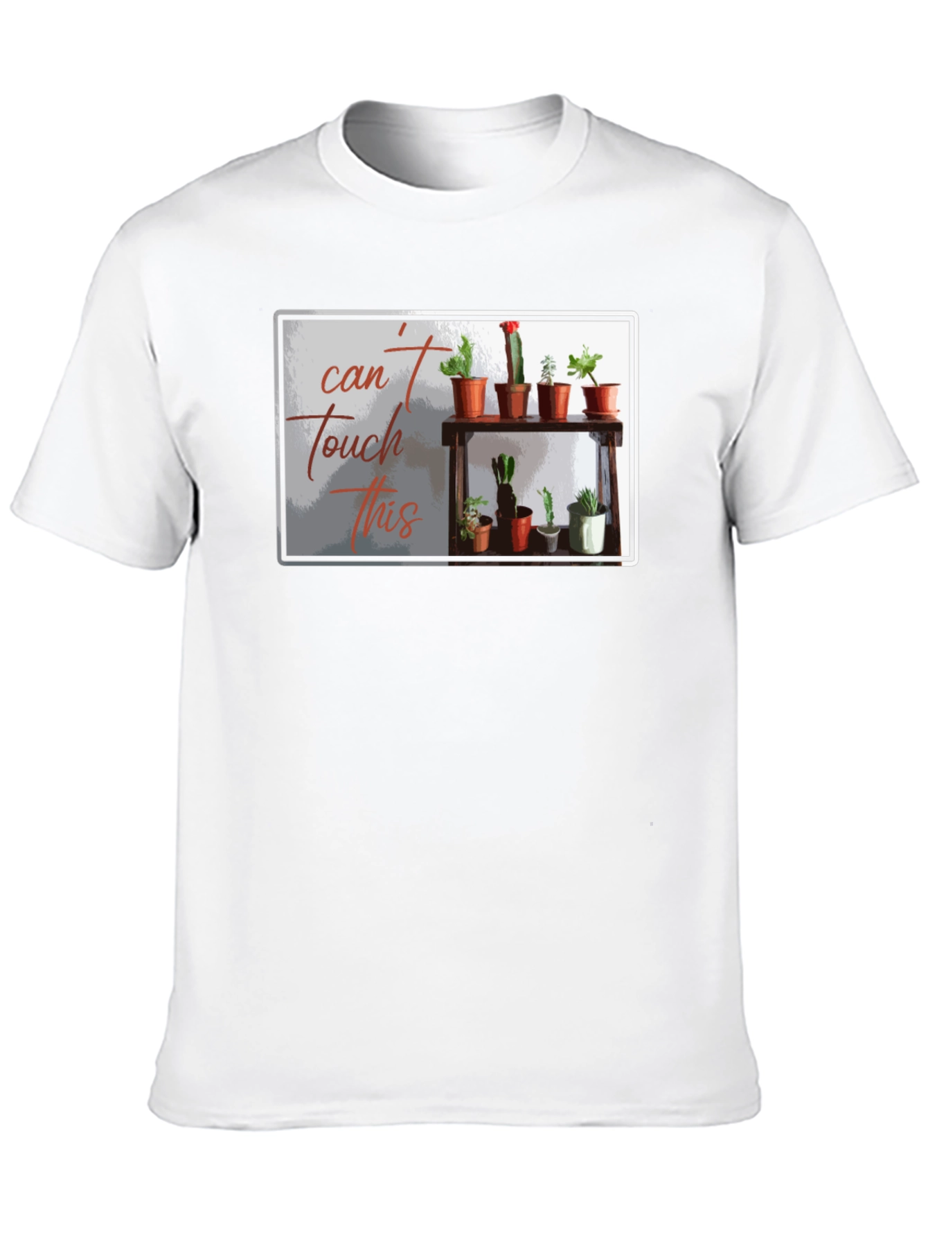 Cant Touch This Cactus T-Shirt - Black