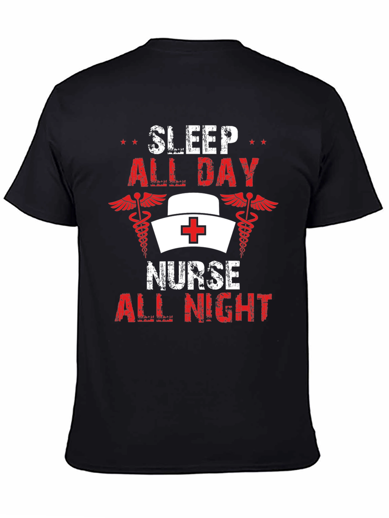 Sleep All Day Nurse All Night Graphic Tee