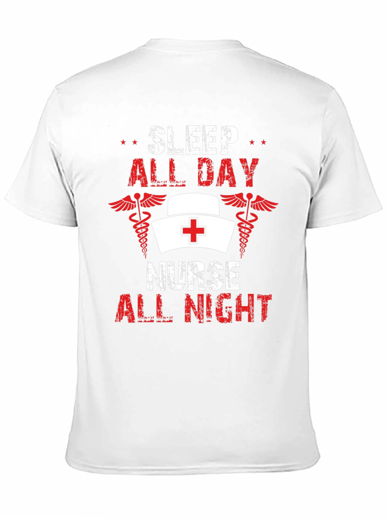 Sleep All Day Nurse All Night Graphic Tee