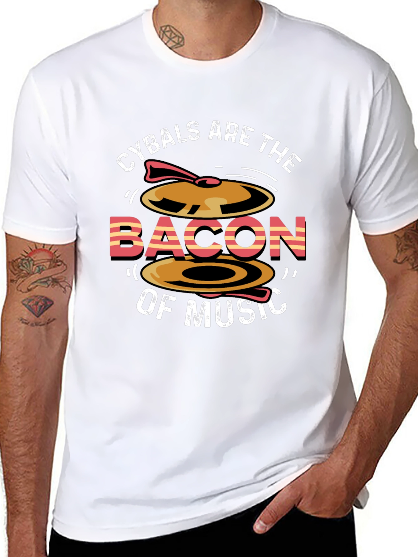 Cymbals Are The Bacon of Music T-Shirt